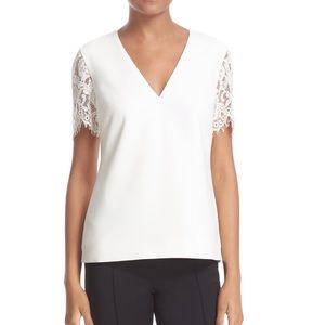 Ted Baker Jessin white lace blouse